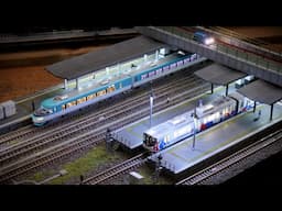 KATOのジャストプラグ(Just Plug)で駅のジオラマに照明を入れる / Nゲージ 鉄道模型