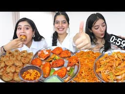 Guess the Actor/actress by their Eyes Food Challenge | Worlds Spiciest Momos, GOLGAPPA, Noodles etc.