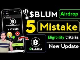 Blum Airdrop Eligibility Criteria ⚠️ blum new update, how to earn blum meme points, blum mp point