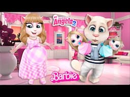 My Talking Angela 2 | Barbie and Ken with his daughters | cosplay