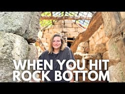 Digging To Bed Rock On Our Ancient Stone Off-Grid Stone house.