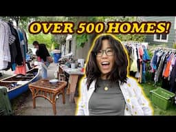 MEGA Garage Sale Tour 🏠 Over 500 Homes! ULTIMATE THRIFT Adventure