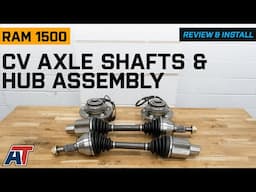 2012-2018 4WD RAM 1500 Front CV Axle Shafts and Hub Assembly Set Review & Install