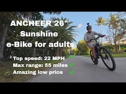 ANCHEER 26” Peak 750W Sunshine E-Bike | 22 MPH Top Speed, 55 Mile Range & Crazy Low Price! 🚴‍♂️⚡