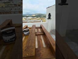 How long will it take me to stain 10 pallets for my patio furniture in Spain? #diy