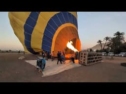 Preparing Our Luxor Hot Air Balloon For Take Off