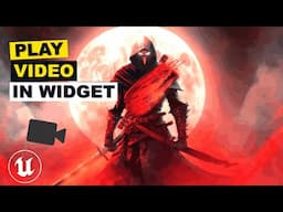 How To Add A Video To A Widget - Unreal Engine 5 Tutorial
