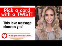 Pick a card with a TWIST! This love message chooses you! ✨ #tarot #tarotreading #collective #psychic