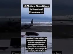 US Military Aircraft Land in Greenland Unannounced. #news #trump