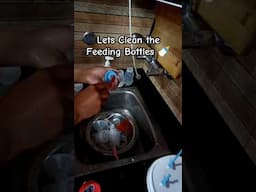 Lets clean the baby feeding bottles #howtocleanfeedingbottles