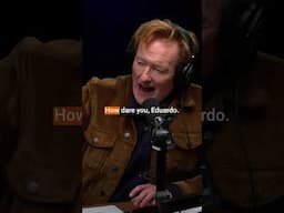 Conan catches his engineer watching fútbol. #podcast #comedy #conaf