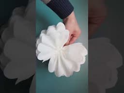 It's Stunning! #white #diy #papercraft #tutorial #howto #butterfly #whitedecor #papertowel #easydiy
