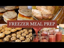 Filling The Freezer with Breakfasts, Dinners & Snacks | FREEZER MEAL PREP