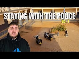 Being robbed yet we spend the night at a POLICE station! London to Cape Town Africa ride by 125cc