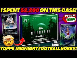 *I SPENT $2,200 ON A CASE OF FOOTBALL CARDS...😱 2024 TOPPS MIDNIGHT FOOTBALL HOBBY BOX REVIEW!🏈