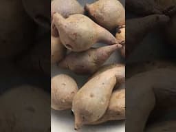 Japanese purple sweet potatoes made in the rice cooker. Easy healthy snack or light meal.