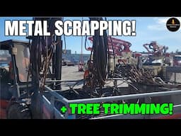 METAL SCRAPPING & TREE TRIMMING! #FIREWOOD