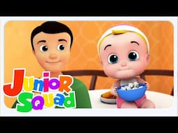 Johnny Johny Vâng Bố Bài Hát + Nhiều Hơn Nữa Video Vần Điệu Trẻ Em - Junior Squad