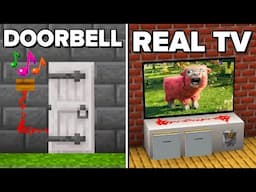 Minecraft: 5 USEFUL Redstone Build Hacks!
