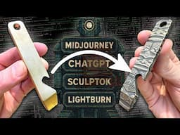 AI Image to 3D Engraving an Ancient Totem Bottle Opener