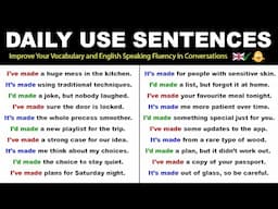 I’ve made… It’s made… I’d made… - 120 Daily Use English Sentences | English Speaking Class