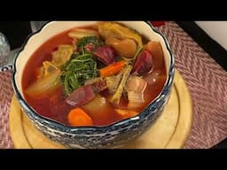 紅菜頭，西芹蘋果排骨湯