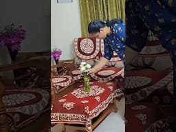 పాత పాట వింటూ పనీ పాటా #youtubeshorts #shorts #home #sofa arrangment