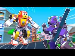🤖 Go Super Robot! 🔥 Robofuse VS Zitron! 🚗 Car Cartoons for Kids