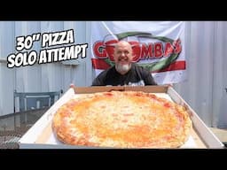 Can He Eat This Giant 30" Pizza All By Himself?