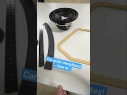 For custom car audio, template shape creation is key! Learn how in the full video!