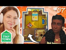 building a BOHO bedroom in the sims 4 | Tiny Town Yellow #37