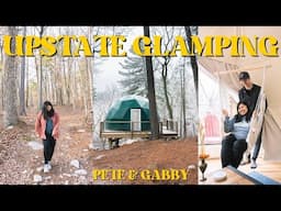 Glamping in a Geodome on the side of a mountain.