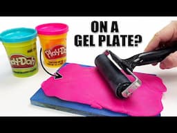 Play-Doh on a GEL PLATE? I'm Hooked!