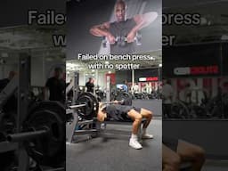 Failed Bench Press with no Spotter (Am I Cooked?)