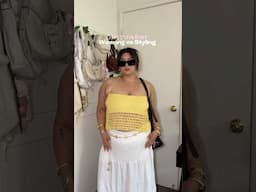styling vs wearing my crochet as a curvy girlie #crochet #crochetaesthetic #crocheting