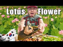 Only eating foods made from lotus flowers in Korea!