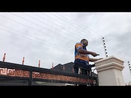 Installation Of Electric Fence Wires For Maximum Security In Benin City,  Edo State, Nigeria.