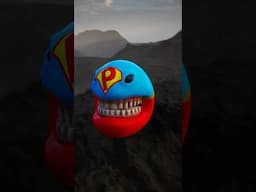 Siren Head and pac-man Superman #pacman #sirenhead #shorts
