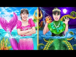 Good Mermaid Vs Bad Ursula | Don't Feel Jealous! Pinky Wants To Become Mermaid