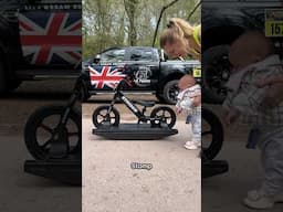 Strider build complete and I think we’ve got a future rider on our hands! Skyla’s giggles say it all