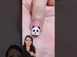 ✨UÑAS OSO PANDA✨ #nailart #uñasprincipiantes #nails #uñas2025 #uñasentendencia