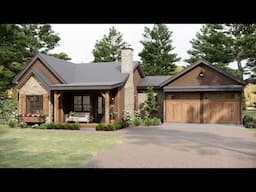 Can't Help But Love This Cozy Rustic Cottage: Small Home Design & Floor Plan Ideas