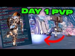 DAY 1 PVP on ARKs Most Populated Cluster, They Had To Cheat To Win.....