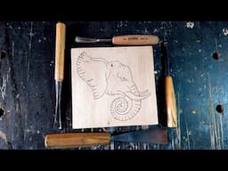 Carving an Elephant Step by Step - Hand Tools Only