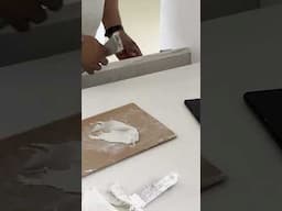Installing a giant ceramic kitchen worktop. pt1.5