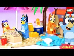 Engage beach mode! Bluey's Beach & Family Car Trip | LEGO set build & review