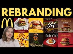 MCDONALDS FULL BRAND IDENTITY REDESIGN Start to Finish Full Process | Easy Graphic Design Branding