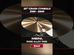 Crash Cymbals Compared | $180 - $600 #drums #drummer #cymbals
