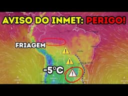 ONDA POLAR chega no BRASIL! Frente fria vai derrubar temperaturas, causar NEVE e GEADA!
