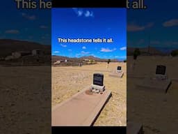 The headstone tells it all. #arizona #Tombstone #Cemetery #short